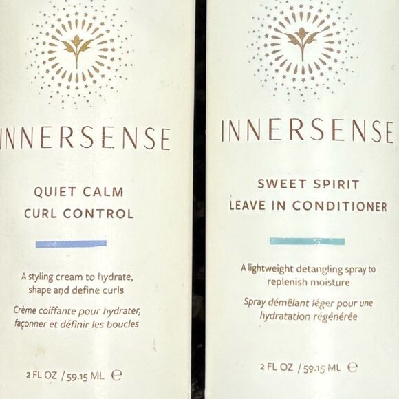 Innersense Hair Duo!✨ Quiet Calm Curl + Sweet Spirit Leave In - New! Travel - Picture 2 of 2